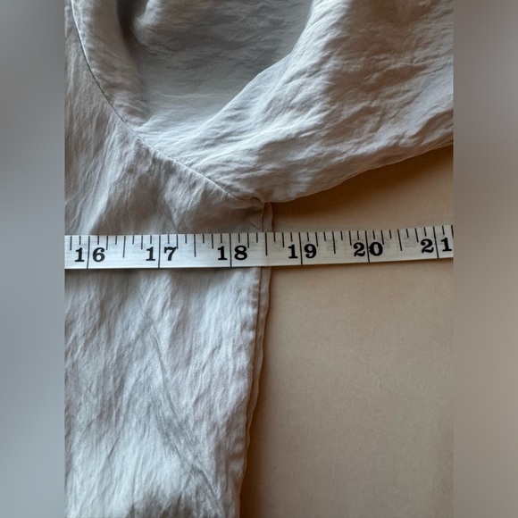 MADEWELL Woman's Blue/Gray Classic Crinkled Button-Up Shirt, Size XXS - Picture 8 of 11